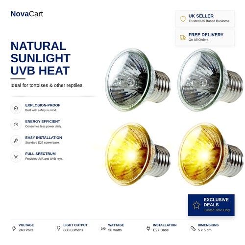 50w halogen leuchtmittel uvb - 50w,